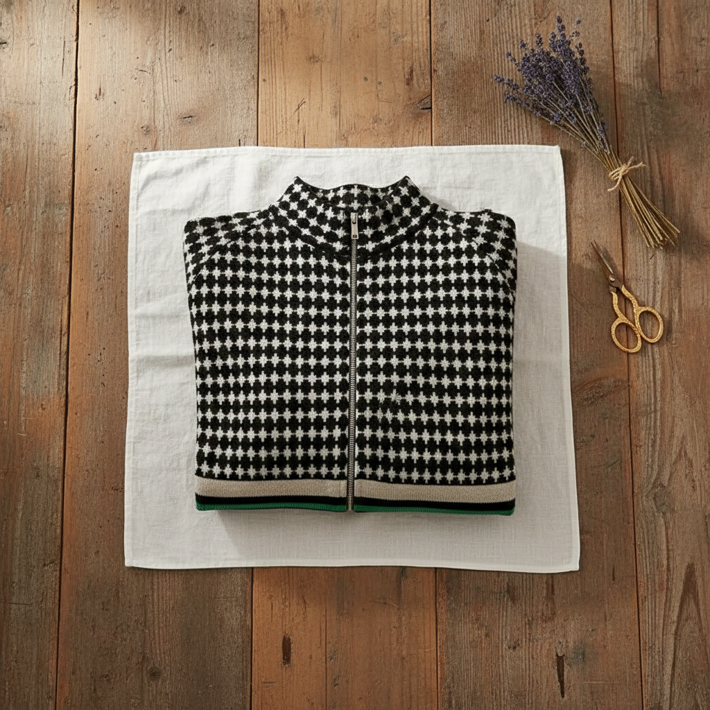 Mary | Cotton Zipper Vest Retro