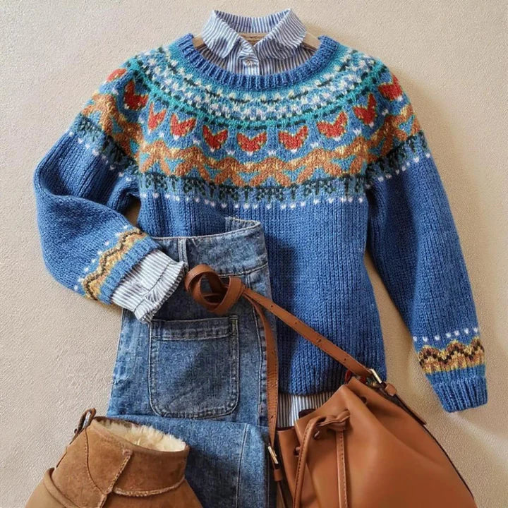 Elegant Vintage Knit Sweater