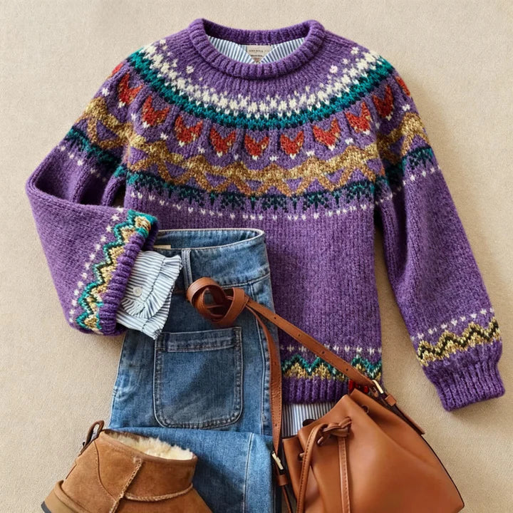 Elegant Vintage Knit Sweater