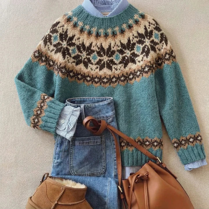 Elegant Vintage Knit Sweater