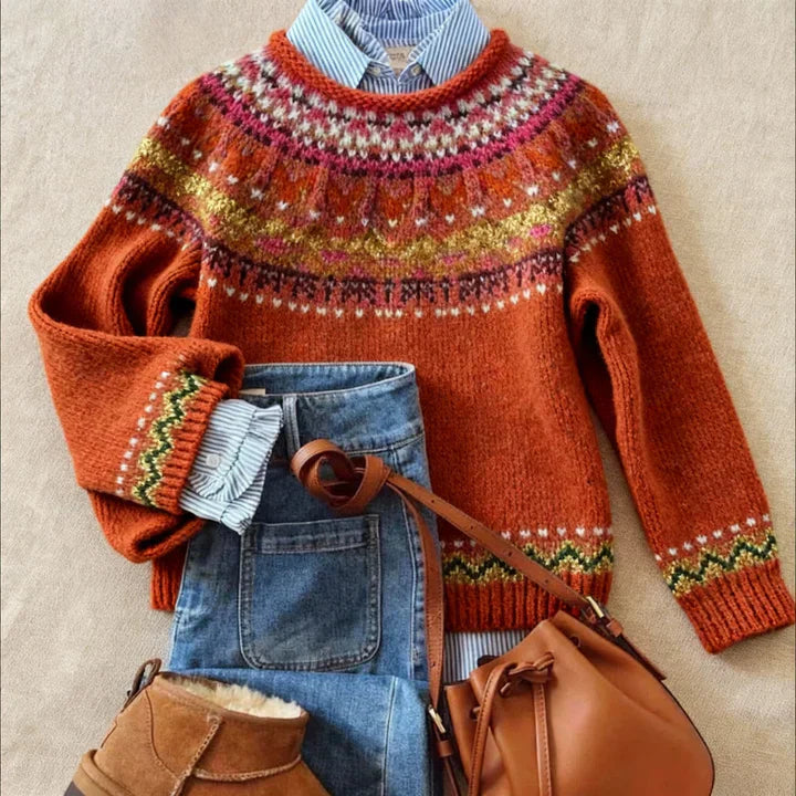 Elegant Vintage Knit Sweater