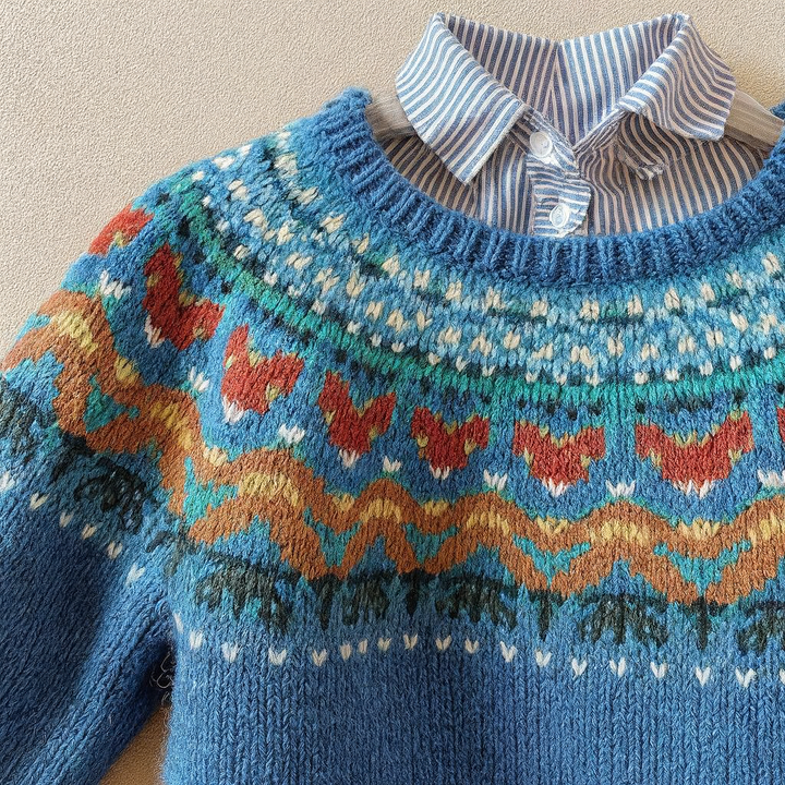 Elegant Vintage Knit Sweater