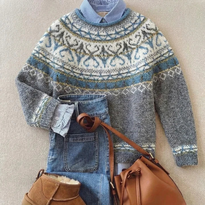 Elegant Vintage Knit Sweater