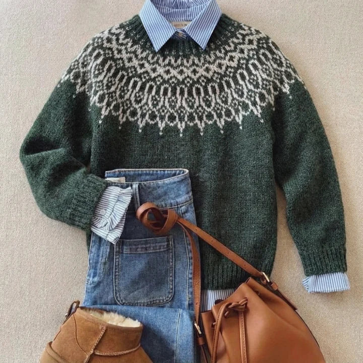 Elegant Vintage Knit Sweater